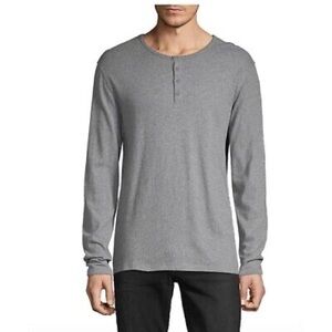Vince great long sleeve soft shirt with four top buttons from Saks Fifth Ave
